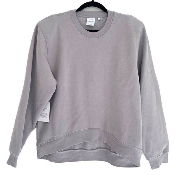 Aritzia Sweatfleece Boyfriend Shoulder Pad Sweatshirt - Gray - Picture 2 of 5